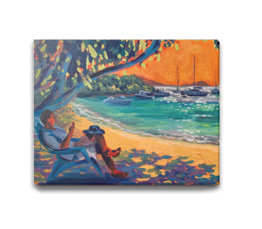 Caribbean Dude Canvas Print 11"x14"