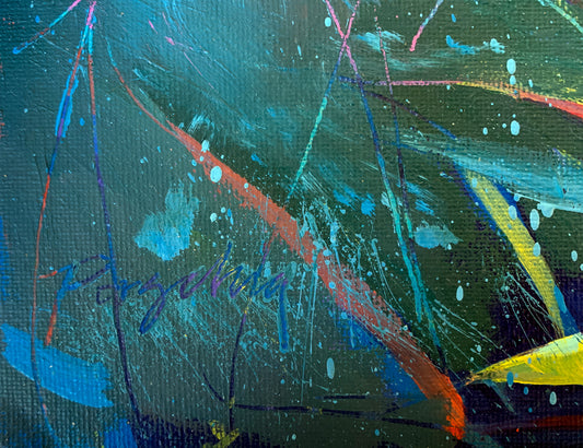 "Island Wildflower" 11" x 14" Oil on Canvas Panel (sold)