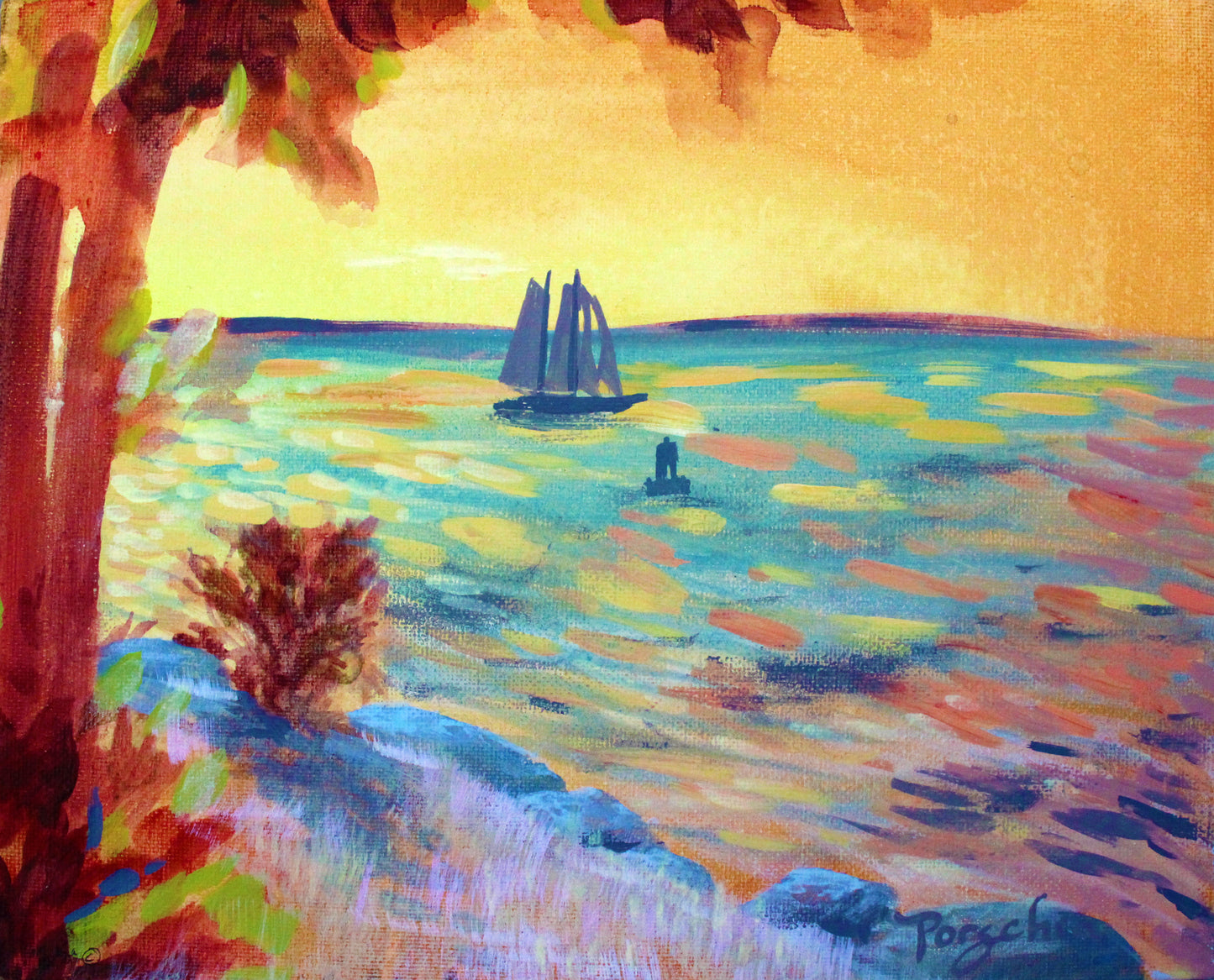 "Warm Wind in My Sails" Print by Porschia