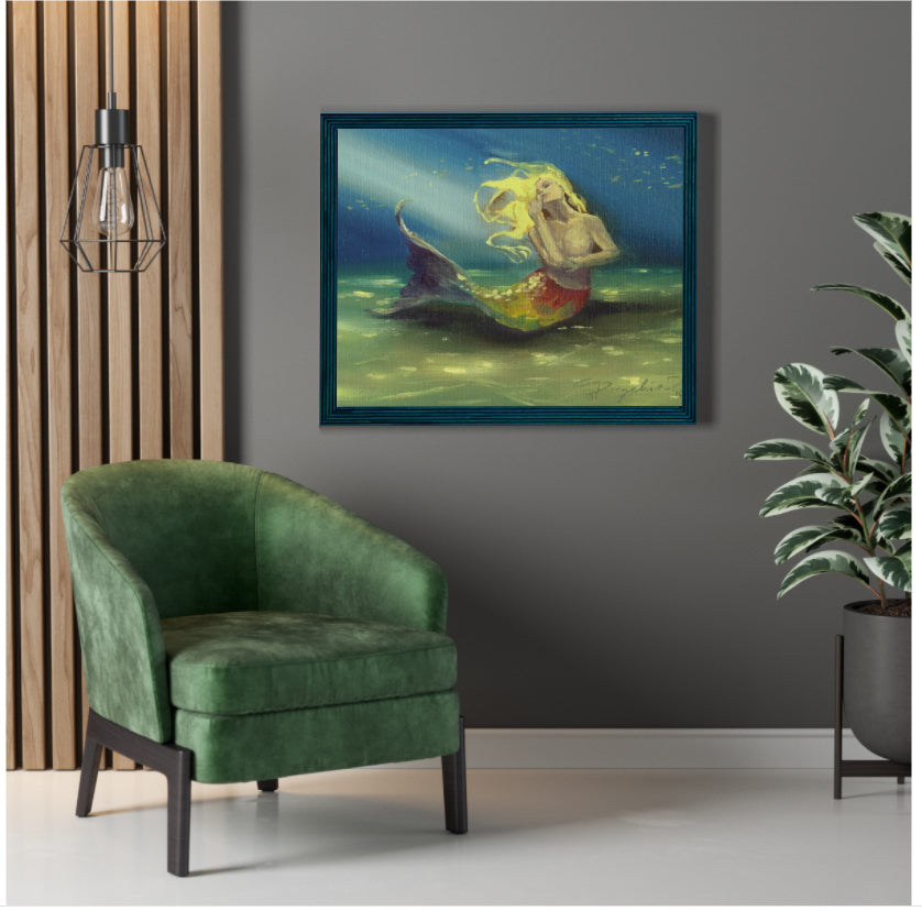 Rainbow Mermaid Poster Print 22" x 28"