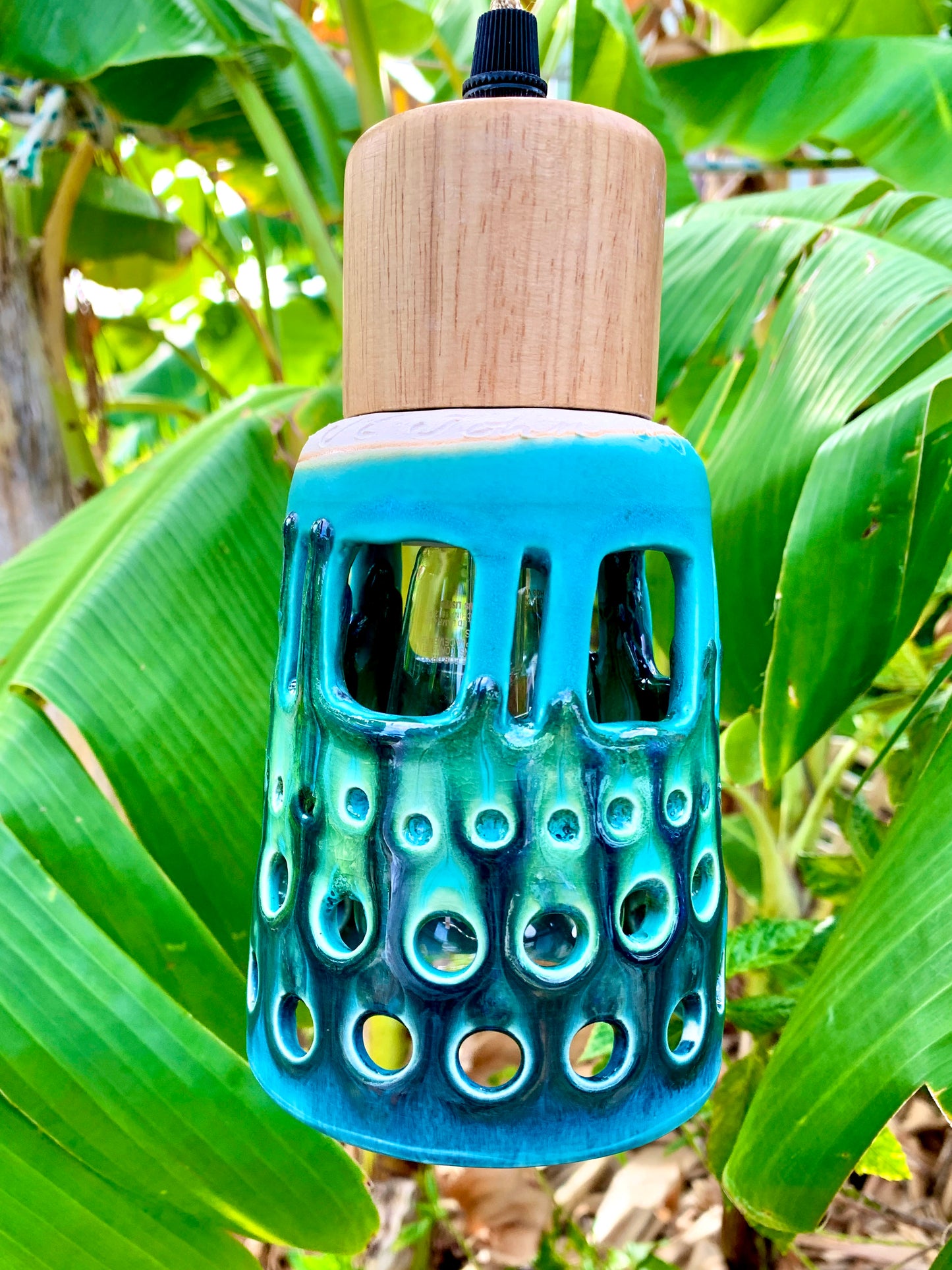 Peacock Ceramic Pendant Light