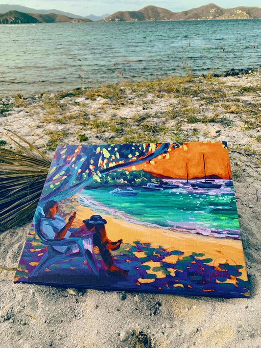 Caribbean Dude      Canvas Print 11"x14"