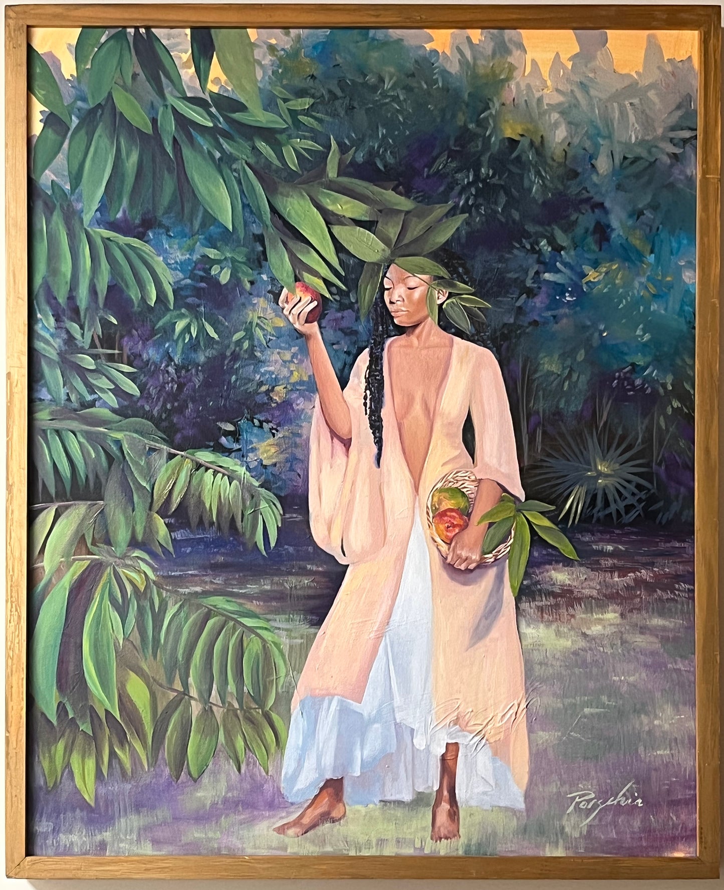 Mango Island Girl Oil on Canvas 24"x 36"