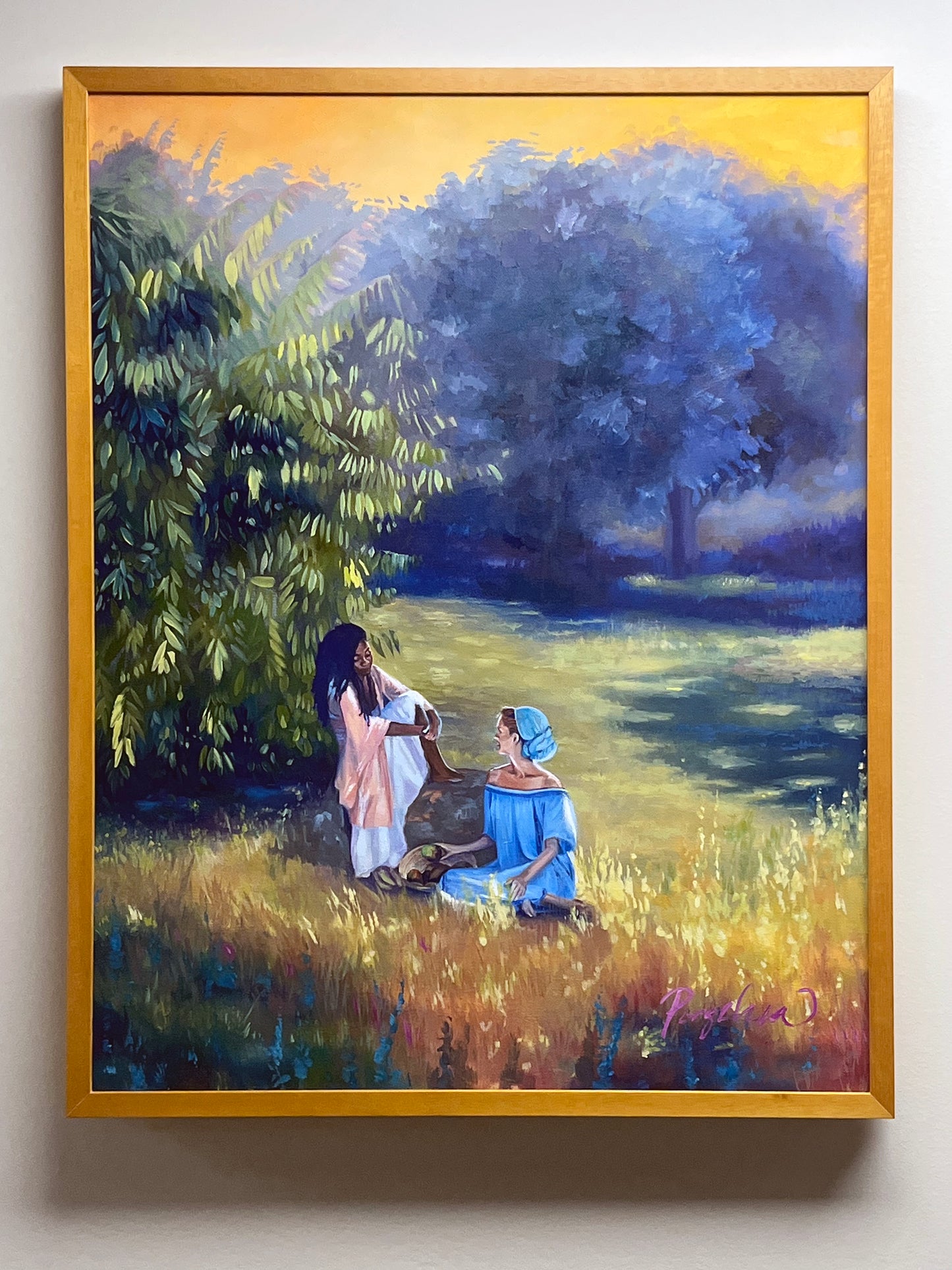 Coconut Telegraph Island Girls Oil on Canvas 24"x 36"