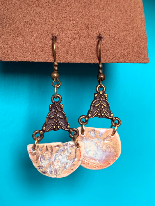 Ceramic Pendant Earrings