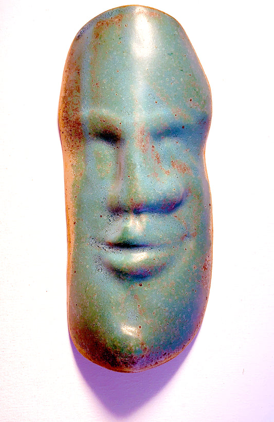 TURQUIOSE MAN ON MOON MASK (sold)